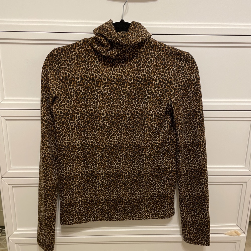 Zara Cheetah Print Turtle Neck